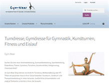 Tablet Screenshot of gym-wear.ch